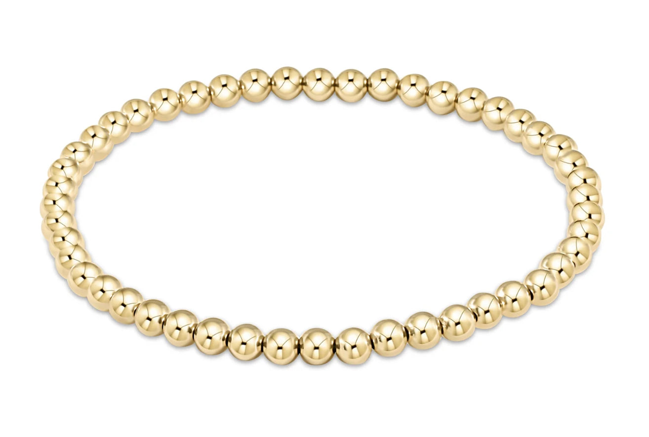 Classic Gold 4mm Bead Bracelet