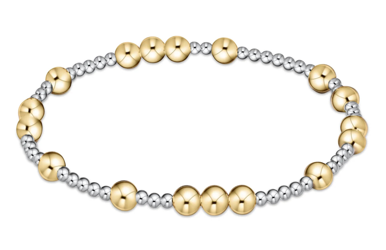 Hope Unwritten 5mm Bead Bracelet - Mixed Metal