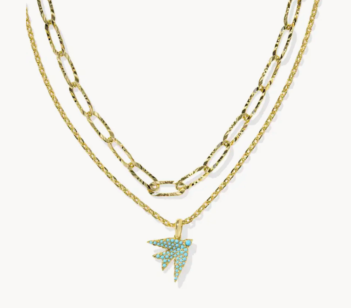Melody Bird Silver Multi Strand Necklace