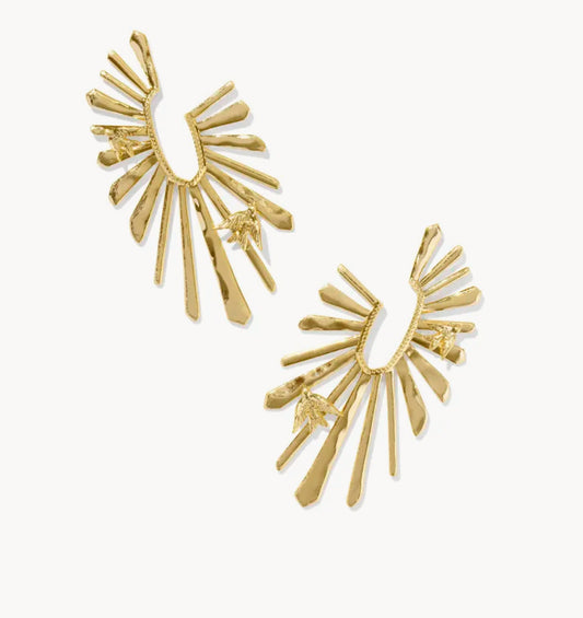 Melody Bird Hoop Earrings