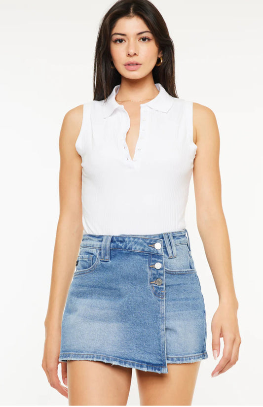Cross Over Waistband Skort