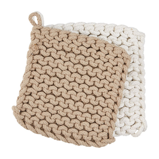 Taupe Crochet Pot Holder
