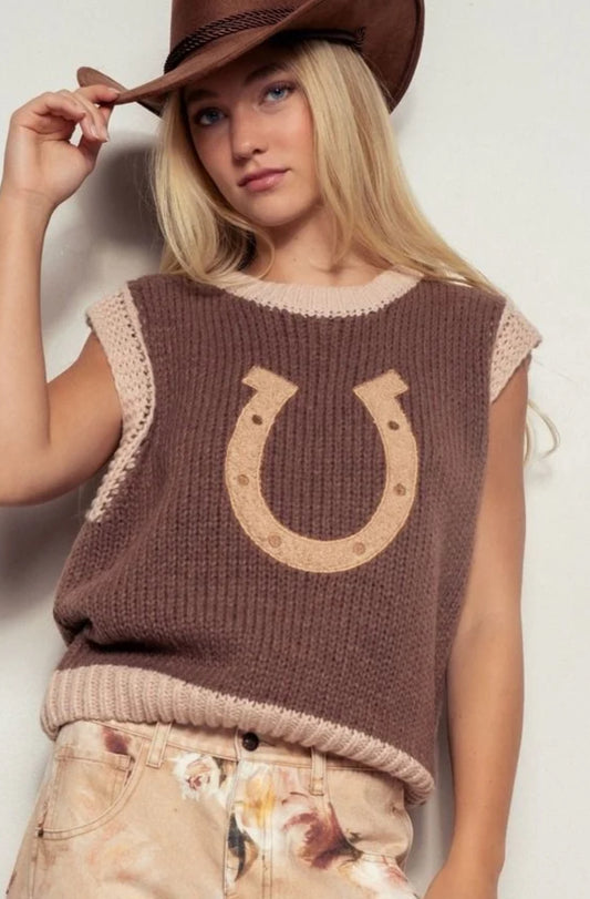 Horseshoe Sweater Vest