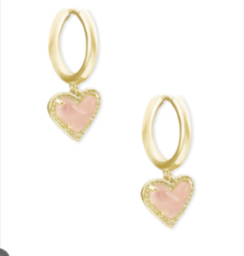 Ari Heart Huggie Earrings