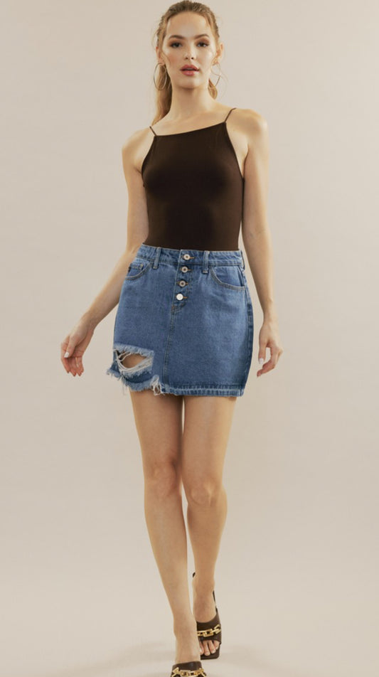 Denim Mini Skirt