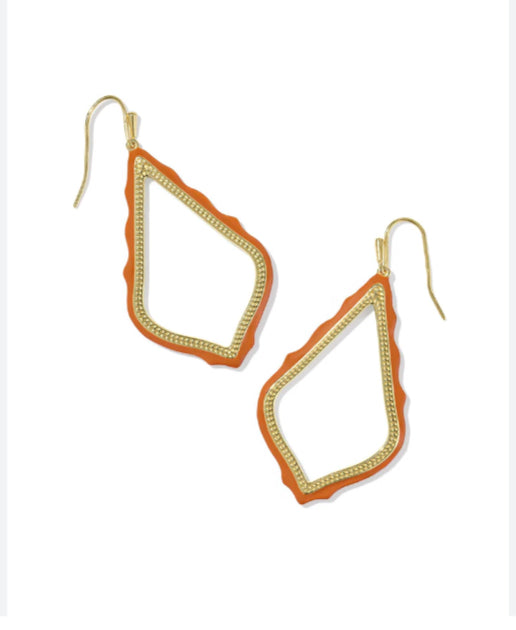 Sophie Enamel Open Frame Earrings