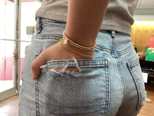 Taylor Shiny Gold Bracelet