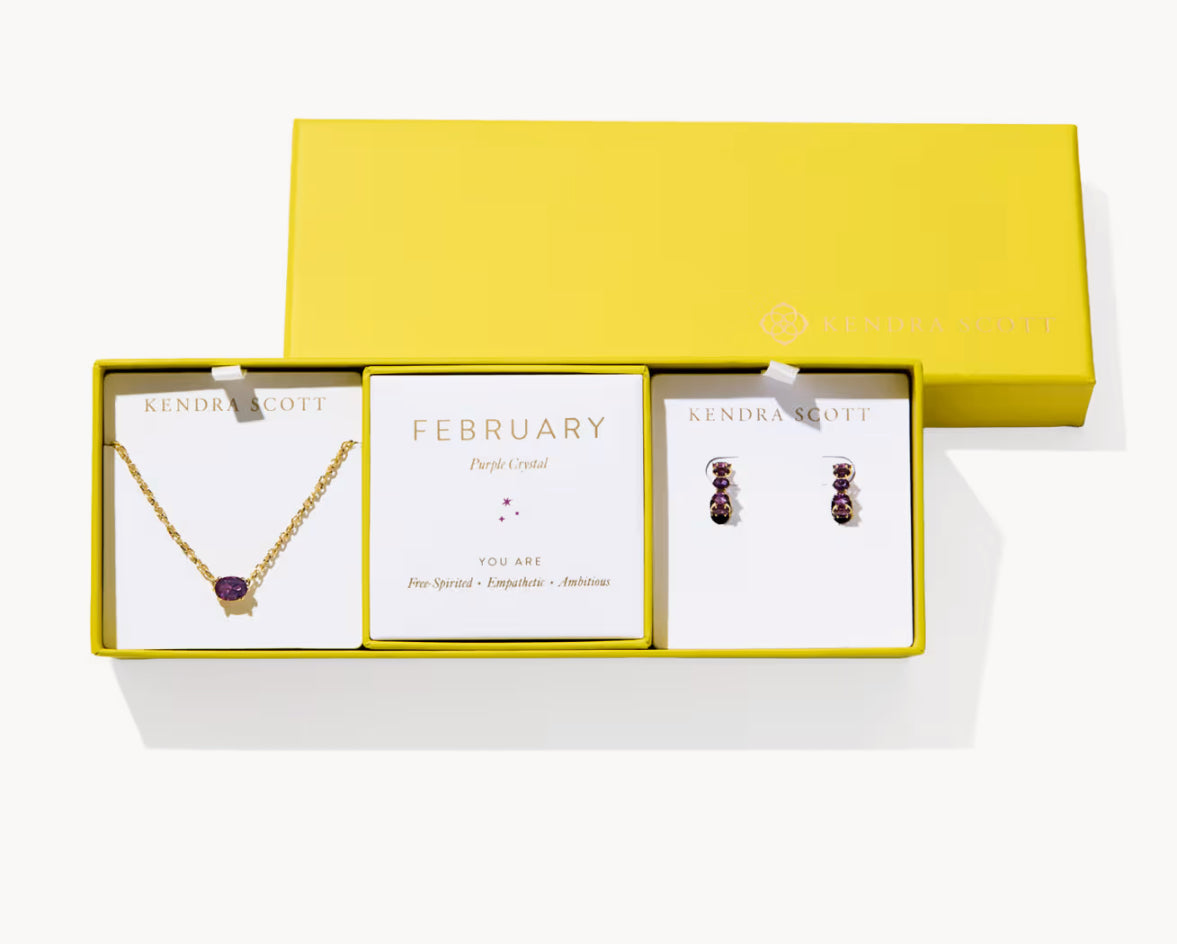 Cailin Gold Birthstone Gift Set of 2