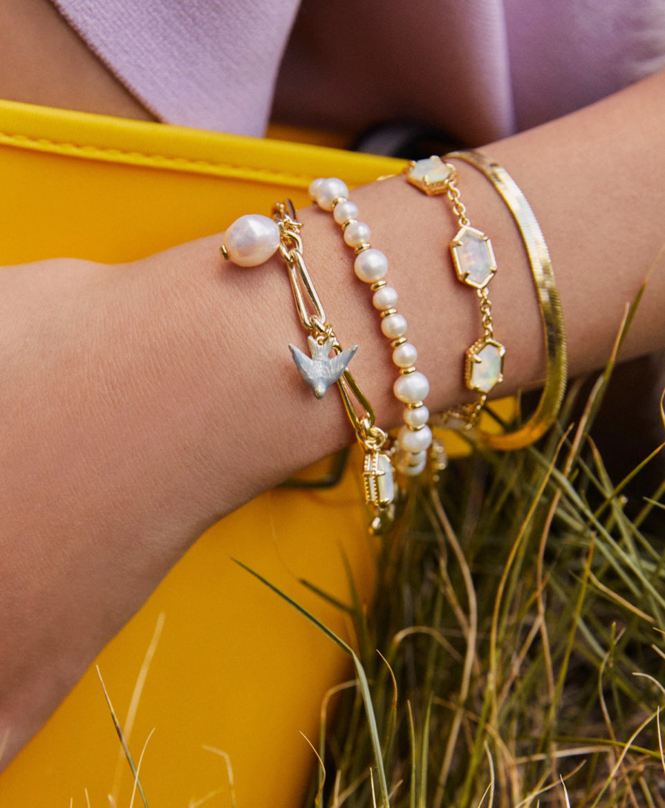 Melody Charm Bracelet in Freshwater Cultured Pearl