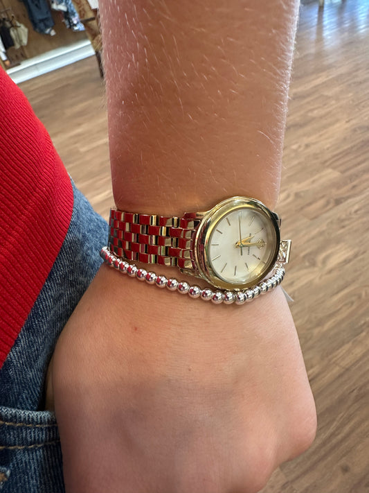 Kinsley Shiny Silver Bracelet