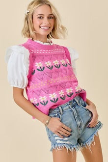 Pink Daisy Do Blouse