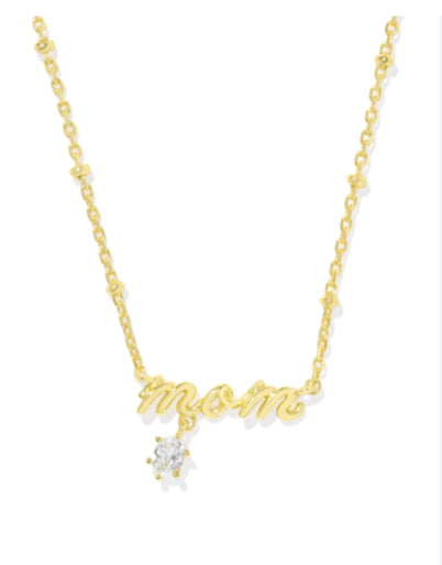 Mom Crystal Pendant Necklace