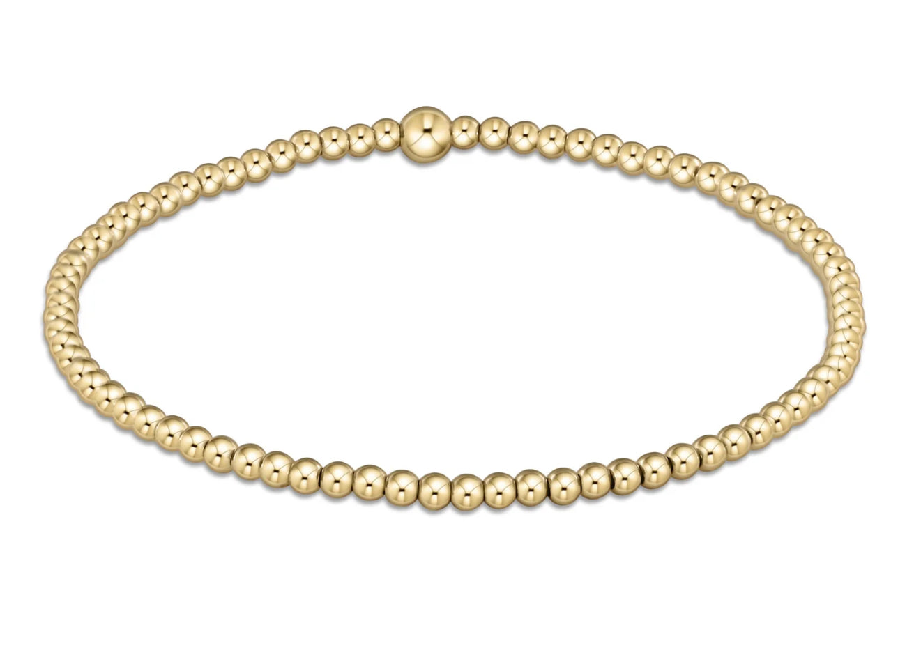 Classic Gold 2.5mm Bead Bracelet