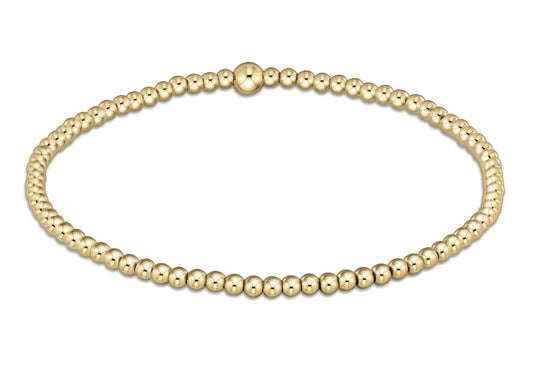 Classic Gold 2.5mm Bead Bracelet