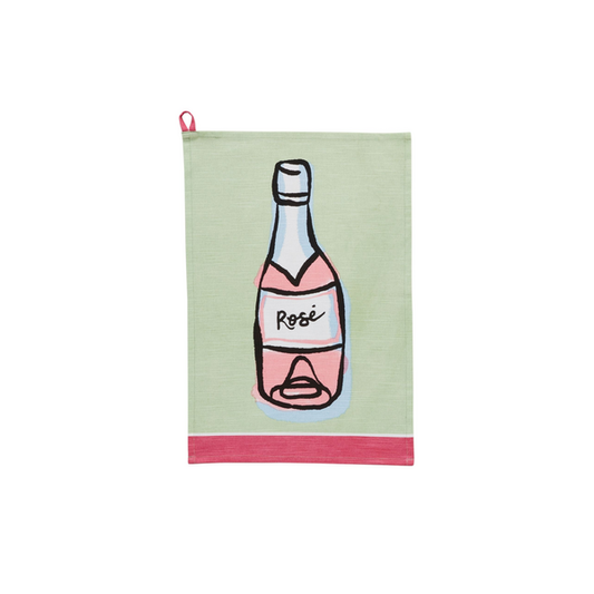 Rose Trim Cocktail Towel