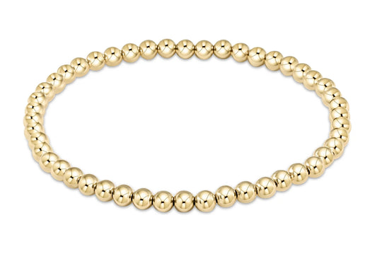 Classic Gold 4mm Bead Bracelet