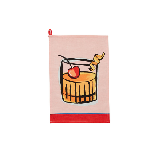 Old Fashion Trim Cocktail Towel