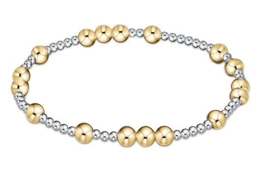 Hope Unwritten 5mm Bead  Bracelet - Mixed Metal
