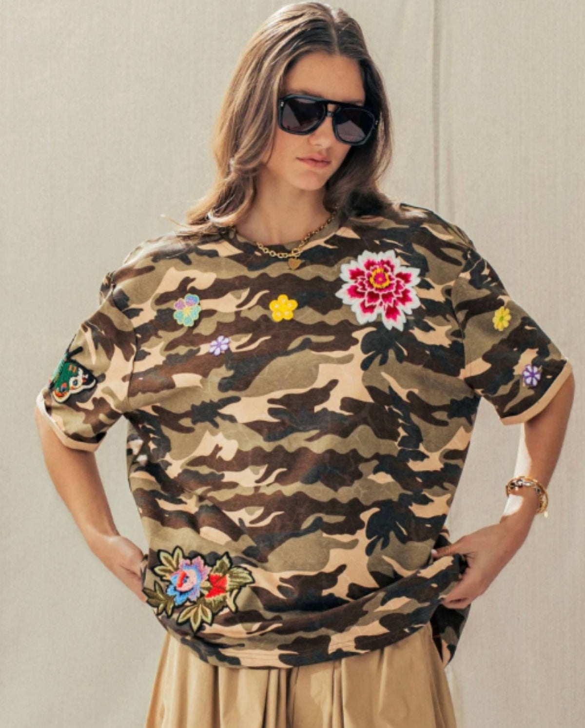 Patch Work Camo Tee