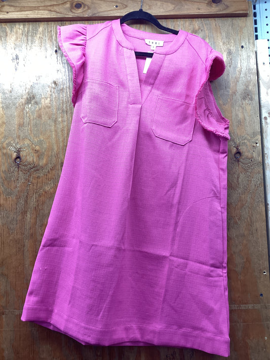 Ruffle Sleeve Pocket Dress