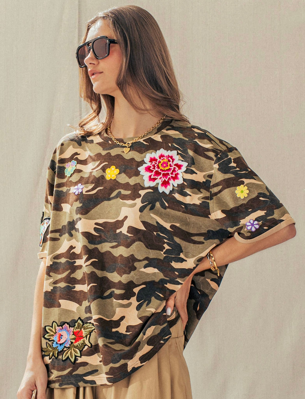 Patch Work Camo Tee