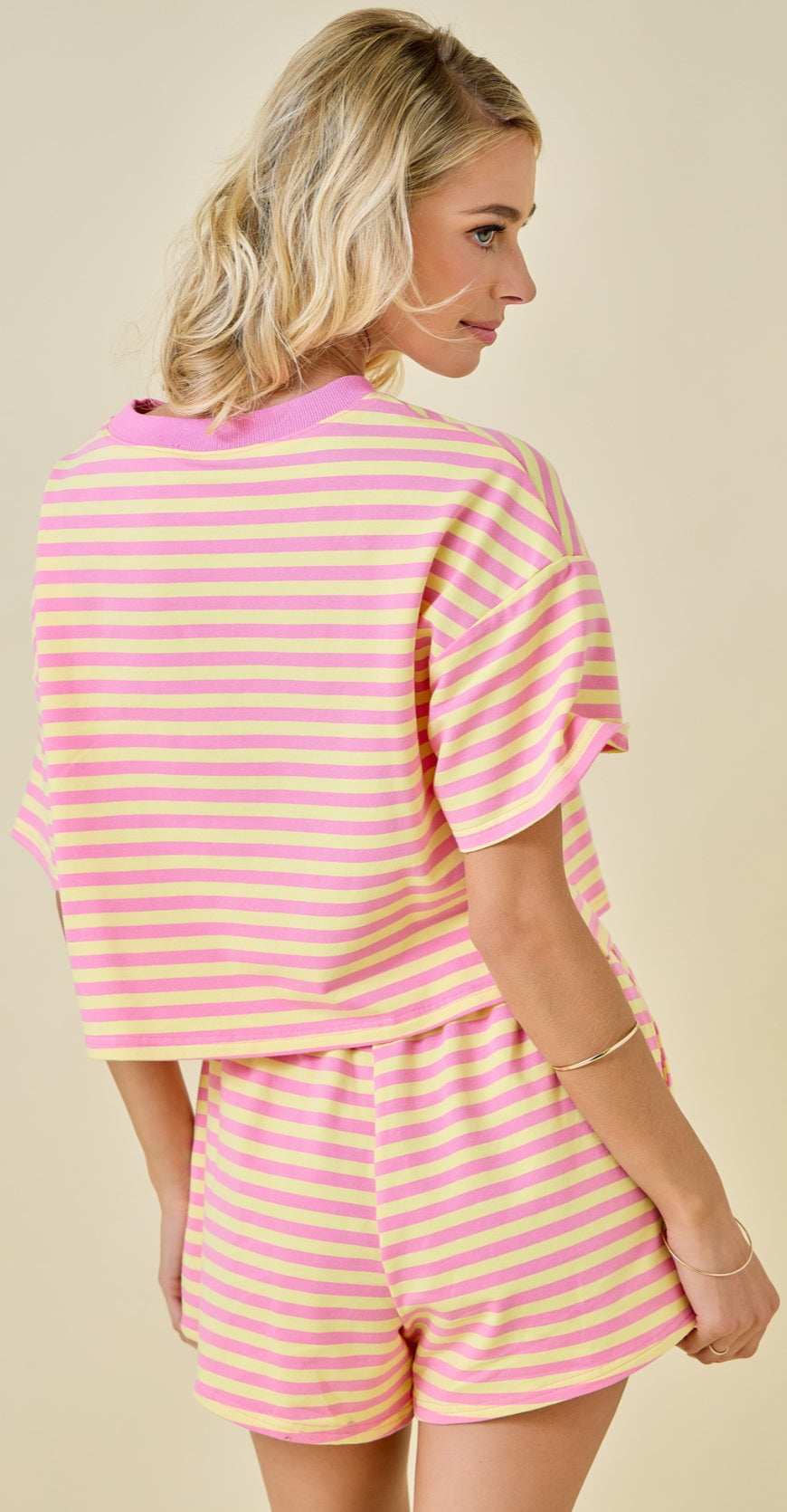 Striped Terry Lounge Set