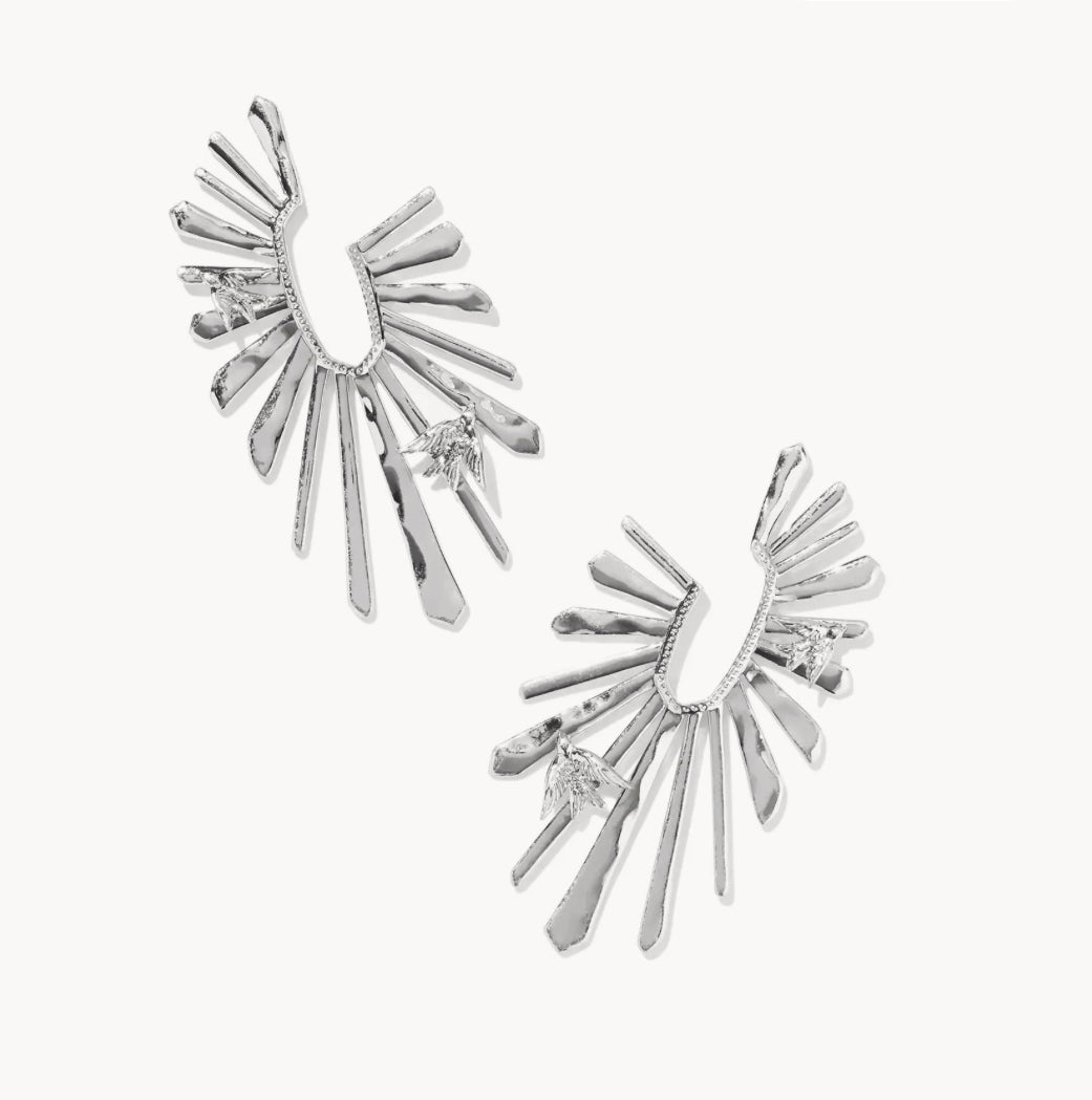 Melody Bird Hoop Earrings