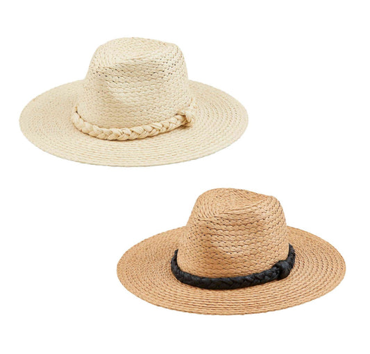 Braided Straw Fedora