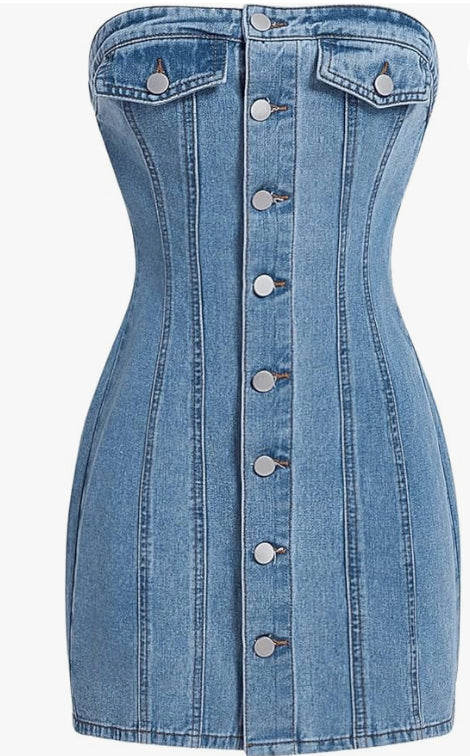 Denim Mini Dress