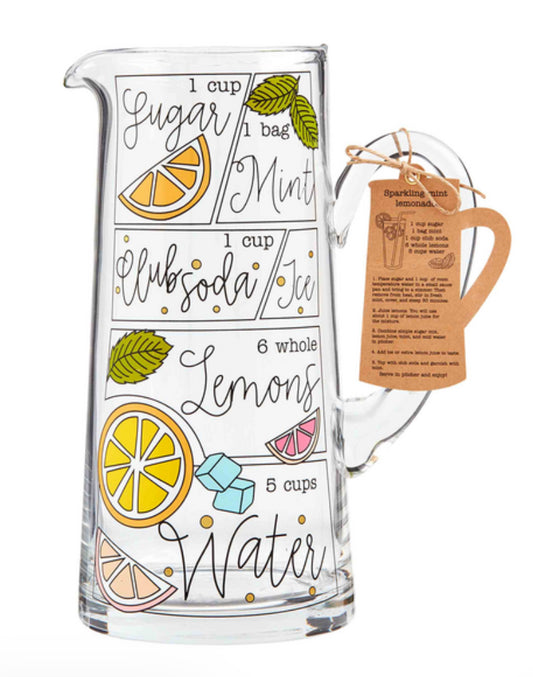 Lemonade Glass Pitcher