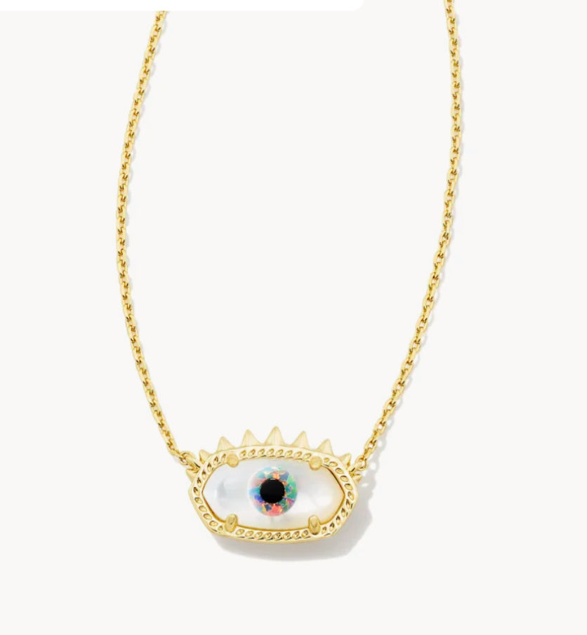 Elisa Evil Eye Short Pendant Necklace