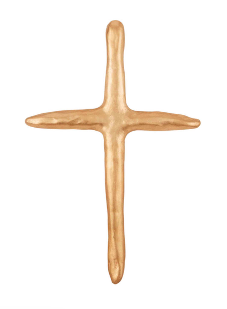 Gold Decorative Cross Sitter