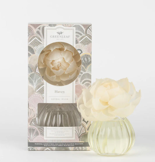 Green Leaf Flower Diffuser