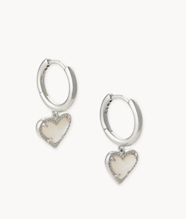 Ari Heart Huggie Earrings