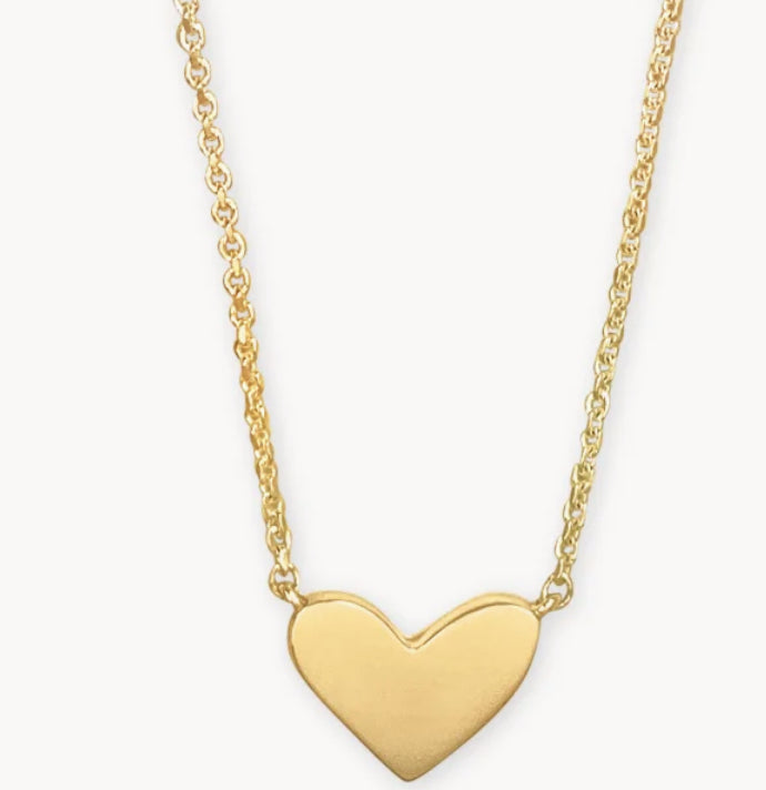 Ari Heart Necklace- 18k Gold Vermeil