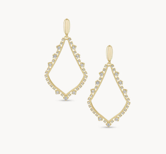 Sophee Crystal Drop Clip On Earring