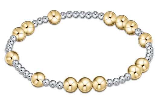 Hope Unwritten 6mm Bead Bracelet - Mixed Metal