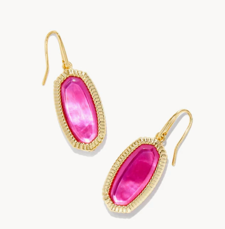 Dani Ridge Frame Drop Earrings