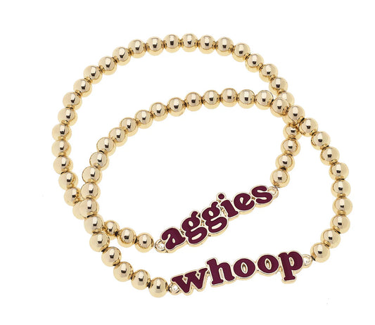 Texas A&M Aggies Slogan Bracelet