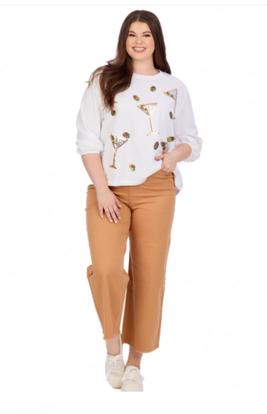 Drink Sparkle Sweatshirt Martini