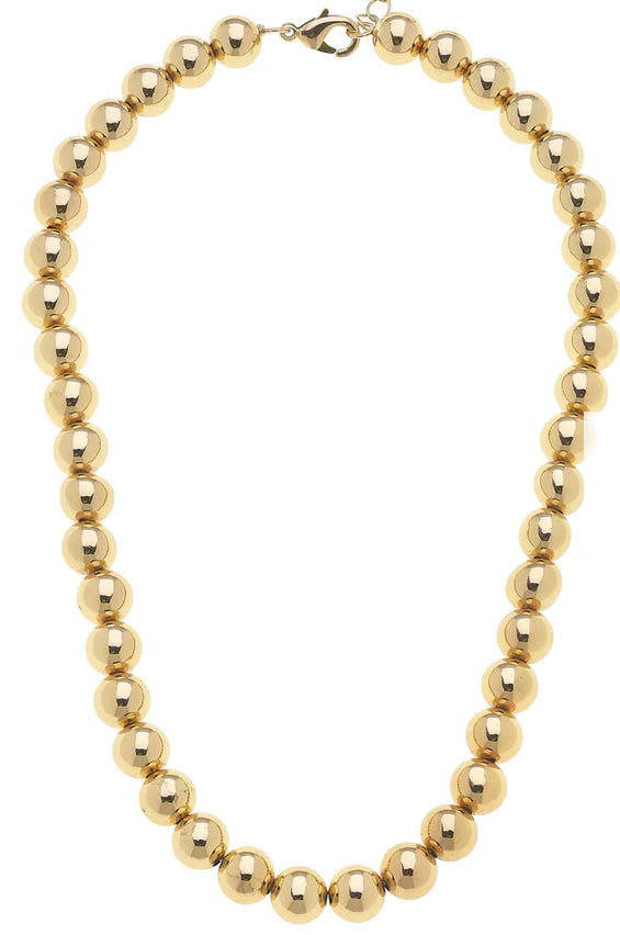 Jasper Ball Bead Necklace