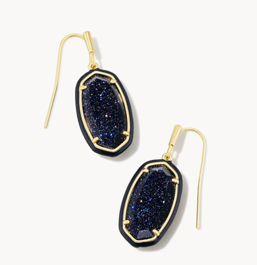 Dani Enamel Frame Drop Earrings