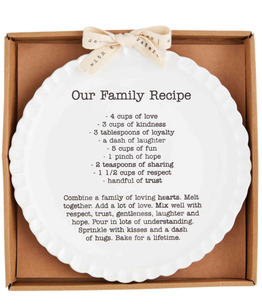 Family Recipe Plate