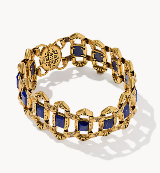 Catherine Vintage Gold Statement Bracelet S/M
