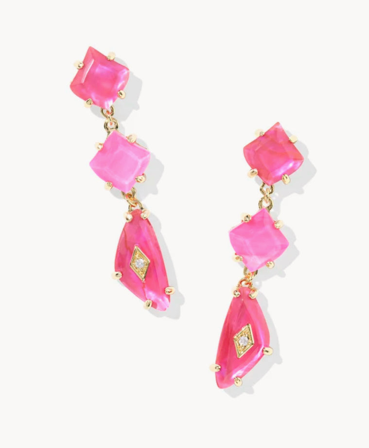 Bianca Gold Linear Earrings