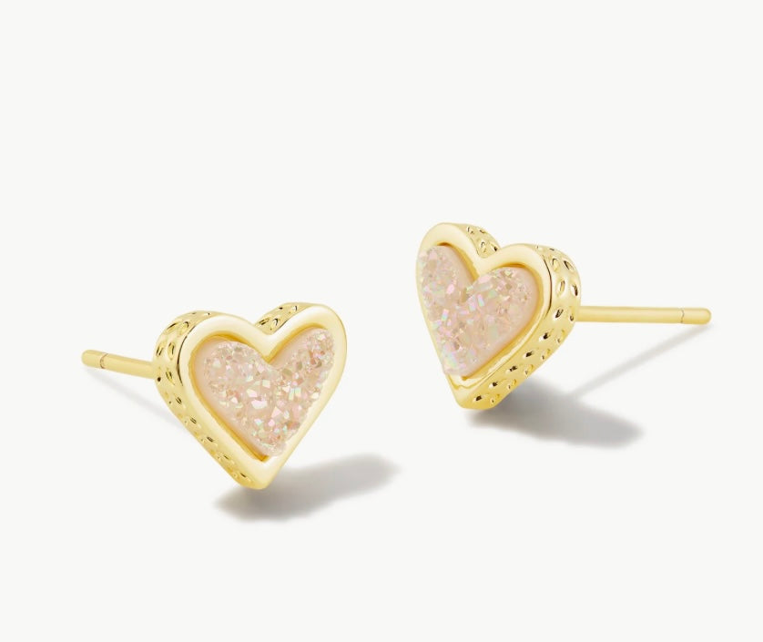 Framed Ari Heart Stud Earring