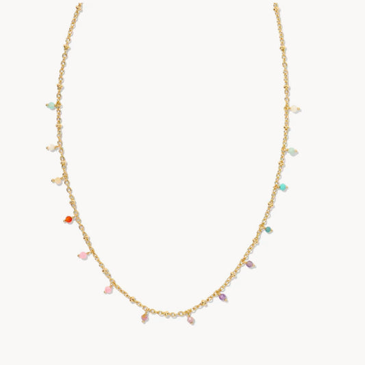 Camry Gold Beaded Strand Necklace