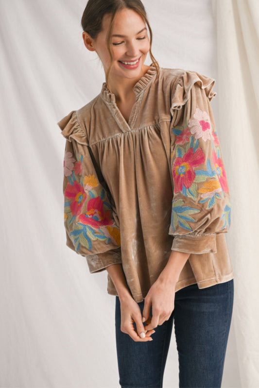 Willow Velvet Blouse