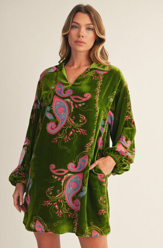 Martini Velvet Dress