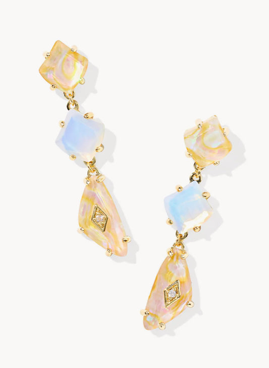 Bianca Gold Linear Earrings